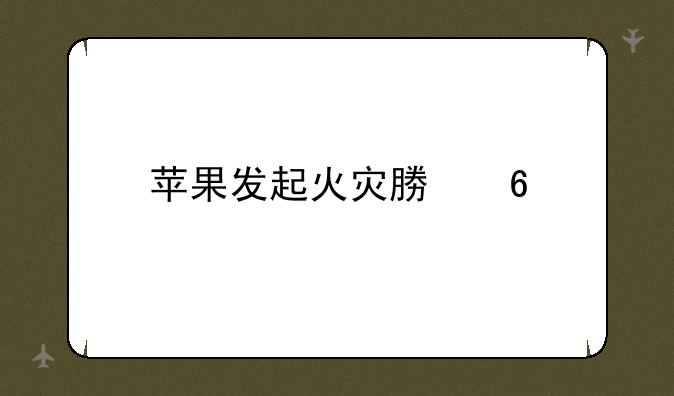 苹果发起火灾募捐