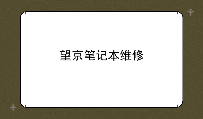 望京笔记本维修