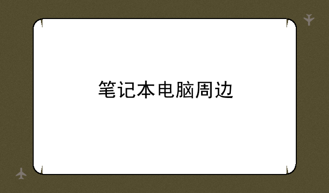 笔记本电脑周边