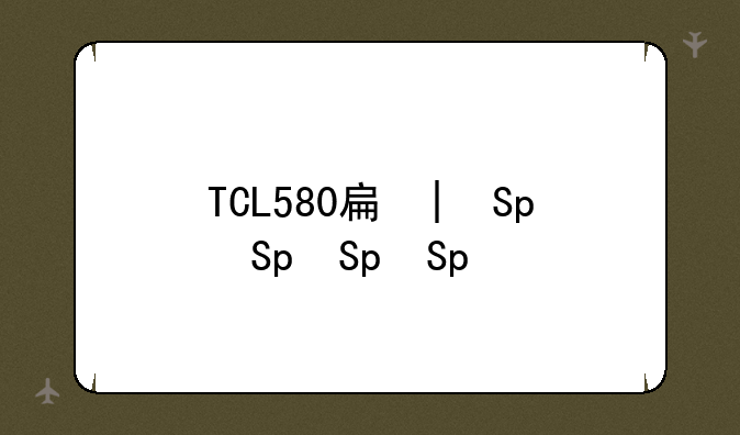TCL580手机