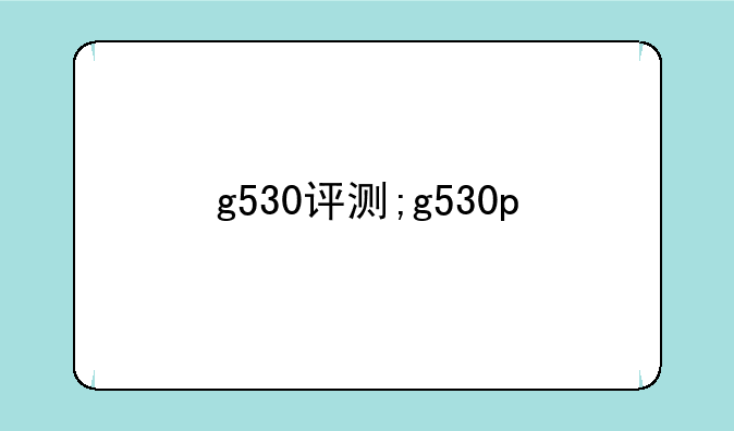 g530评测;g530p