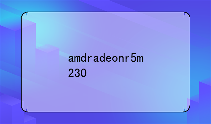 amdradeonr5m230