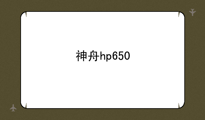 神舟hp650