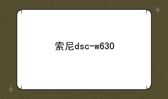 索尼dsc-w630