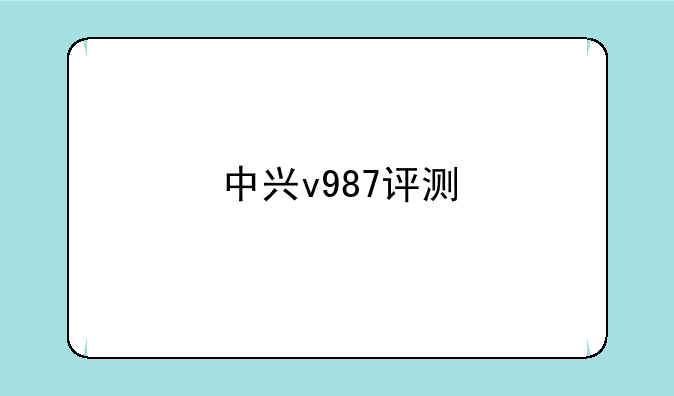中兴v987评测