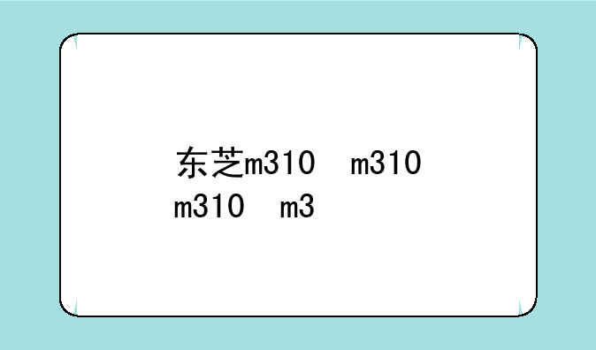 东芝m310，东芝m310笔记本升级建议