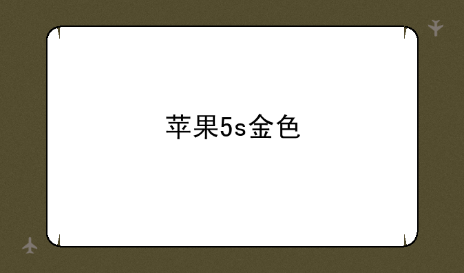 苹果5s金色