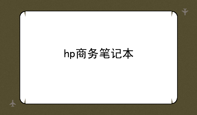 hp商务笔记本