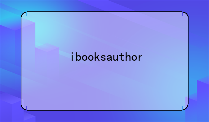 ibooksauthor